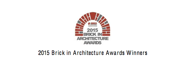 2015 Brick in Architecture Awards Winners
